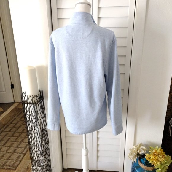 Vineyard Vines Men’s Performance Saltwater Quarter-Zip Pullover Sweater Blue M - Picture 4 of 9